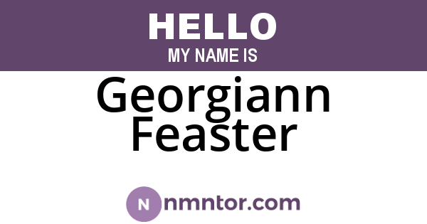Georgiann Feaster
