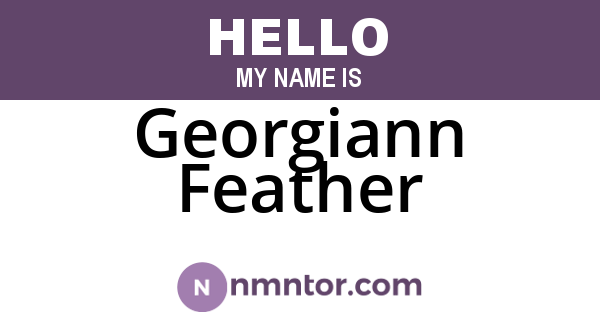 Georgiann Feather