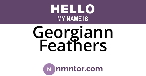 Georgiann Feathers