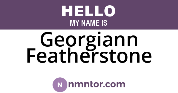 Georgiann Featherstone