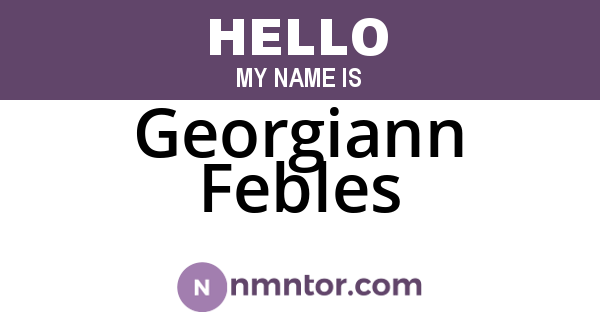 Georgiann Febles