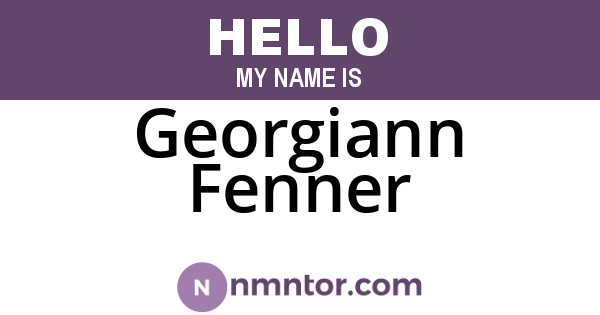 Georgiann Fenner