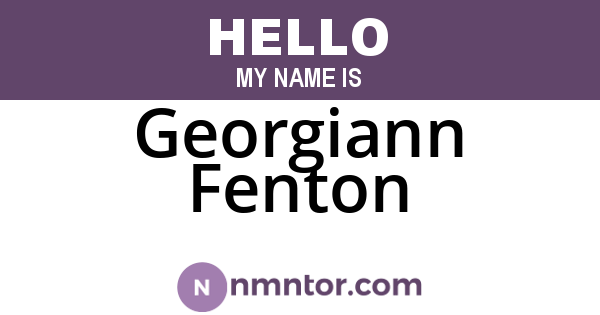 Georgiann Fenton