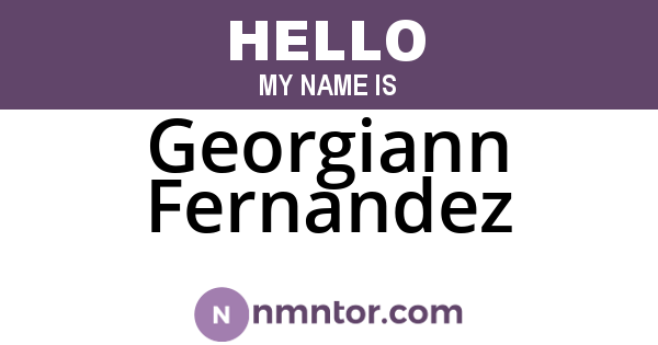 Georgiann Fernandez