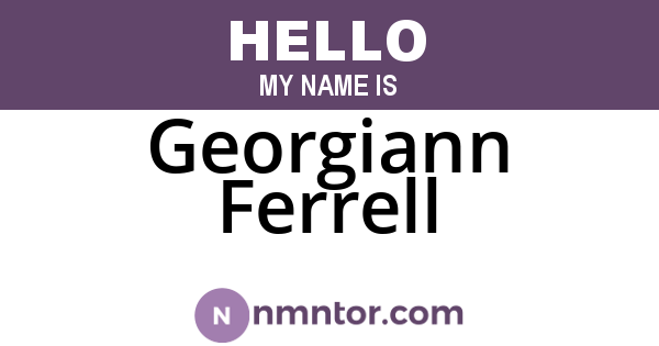 Georgiann Ferrell