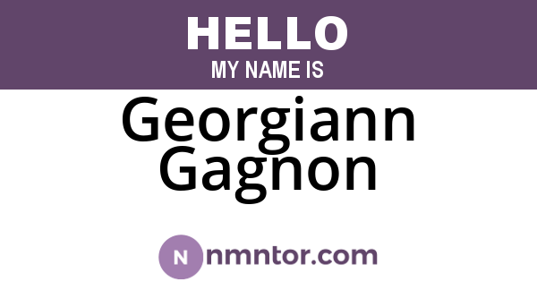 Georgiann Gagnon