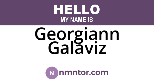 Georgiann Galaviz