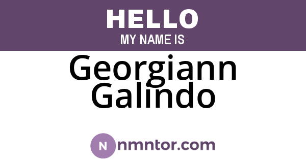 Georgiann Galindo