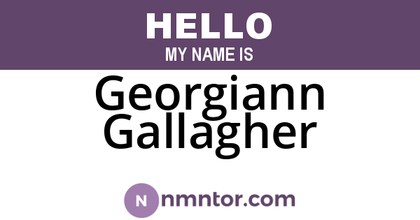 Georgiann Gallagher