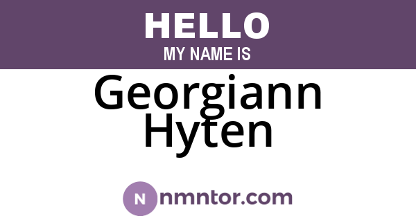 Georgiann Hyten