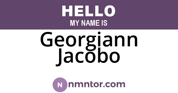 Georgiann Jacobo