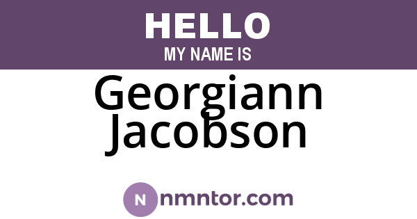 Georgiann Jacobson