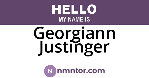 Georgiann Justinger