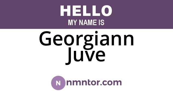 Georgiann Juve