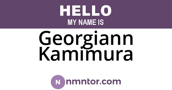 Georgiann Kamimura