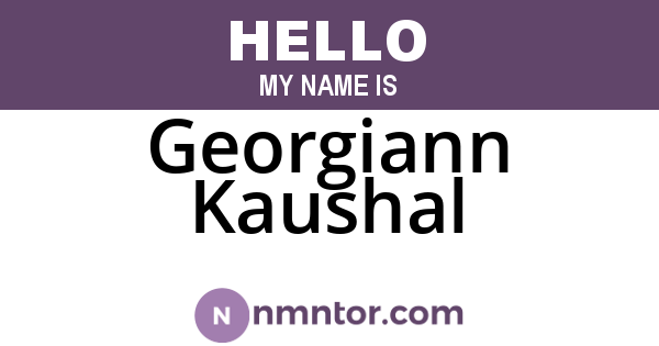 Georgiann Kaushal