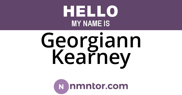 Georgiann Kearney