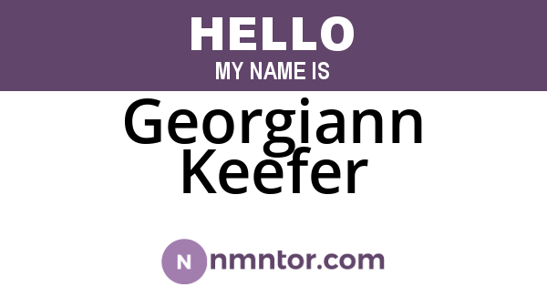Georgiann Keefer