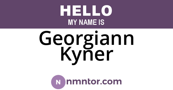 Georgiann Kyner