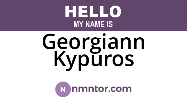 Georgiann Kypuros