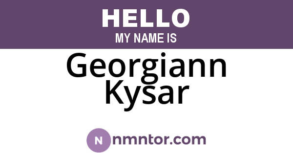 Georgiann Kysar