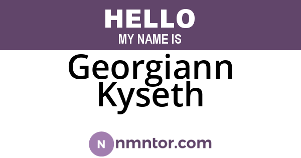 Georgiann Kyseth