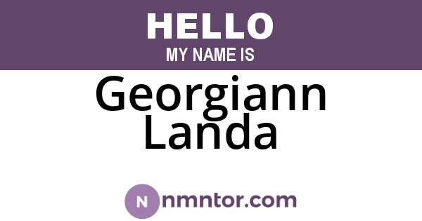 Georgiann Landa