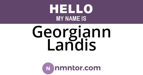 Georgiann Landis
