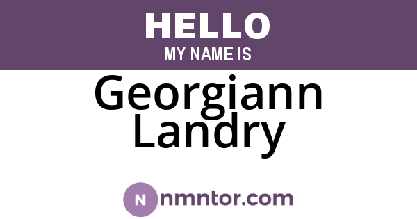 Georgiann Landry