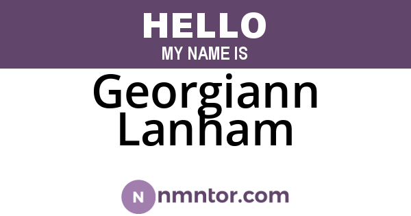 Georgiann Lanham