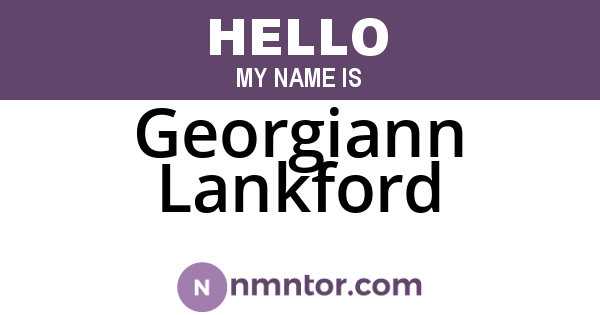Georgiann Lankford