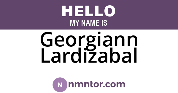 Georgiann Lardizabal