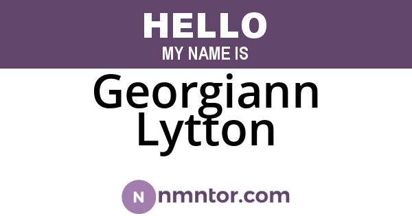 Georgiann Lytton