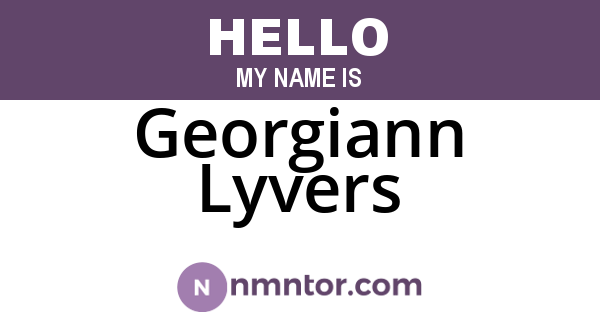 Georgiann Lyvers