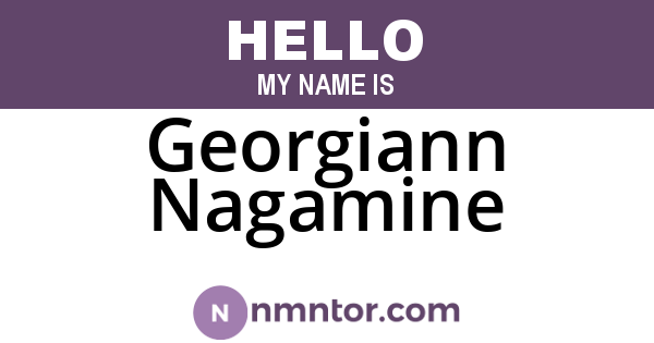 Georgiann Nagamine