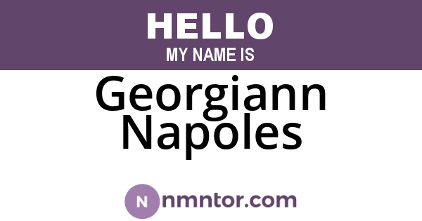Georgiann Napoles