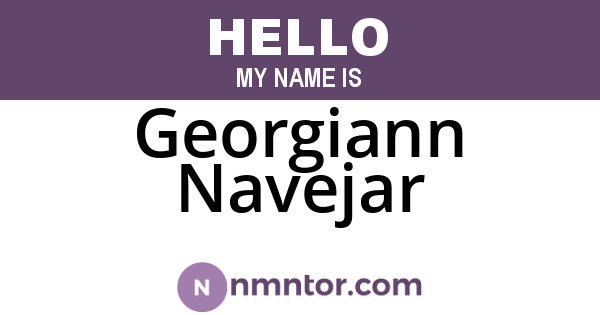 Georgiann Navejar