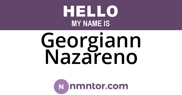 Georgiann Nazareno