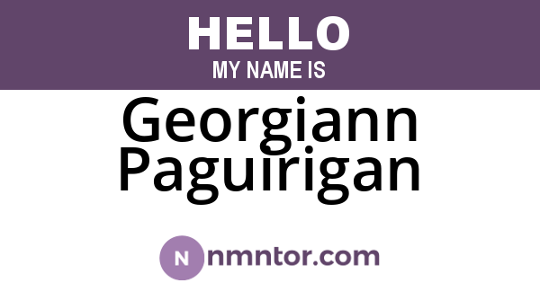 Georgiann Paguirigan