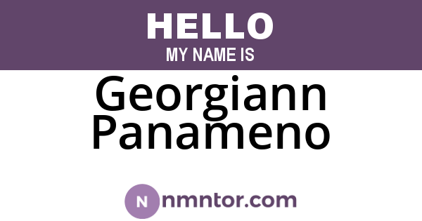 Georgiann Panameno