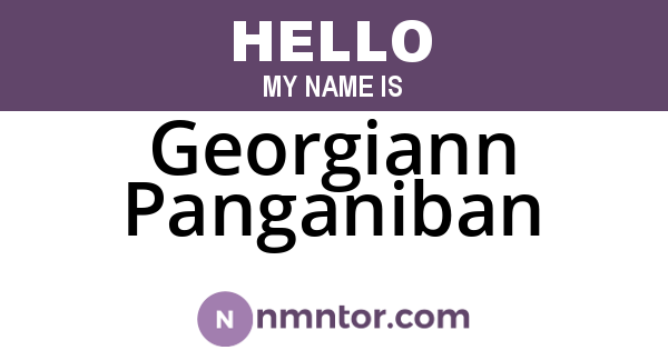 Georgiann Panganiban