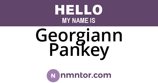 Georgiann Pankey
