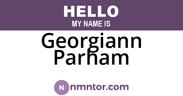 Georgiann Parham