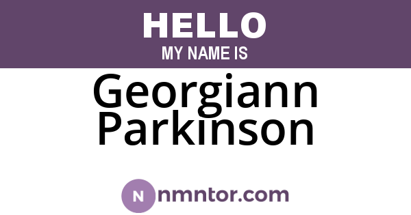 Georgiann Parkinson