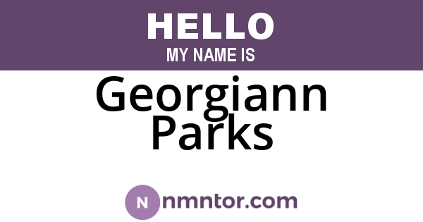 Georgiann Parks