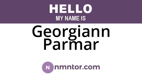 Georgiann Parmar