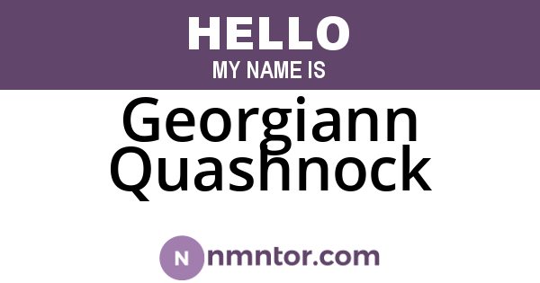 Georgiann Quashnock