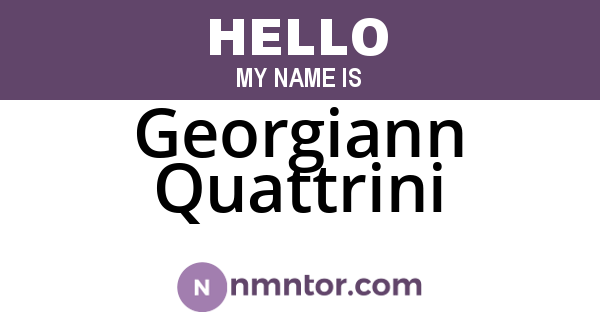 Georgiann Quattrini