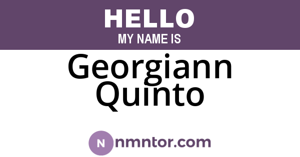 Georgiann Quinto