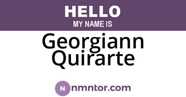 Georgiann Quirarte